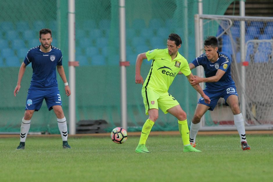 „Stumbro“ ir „Trakų“ futbolininkai sužaidė be įvarčių