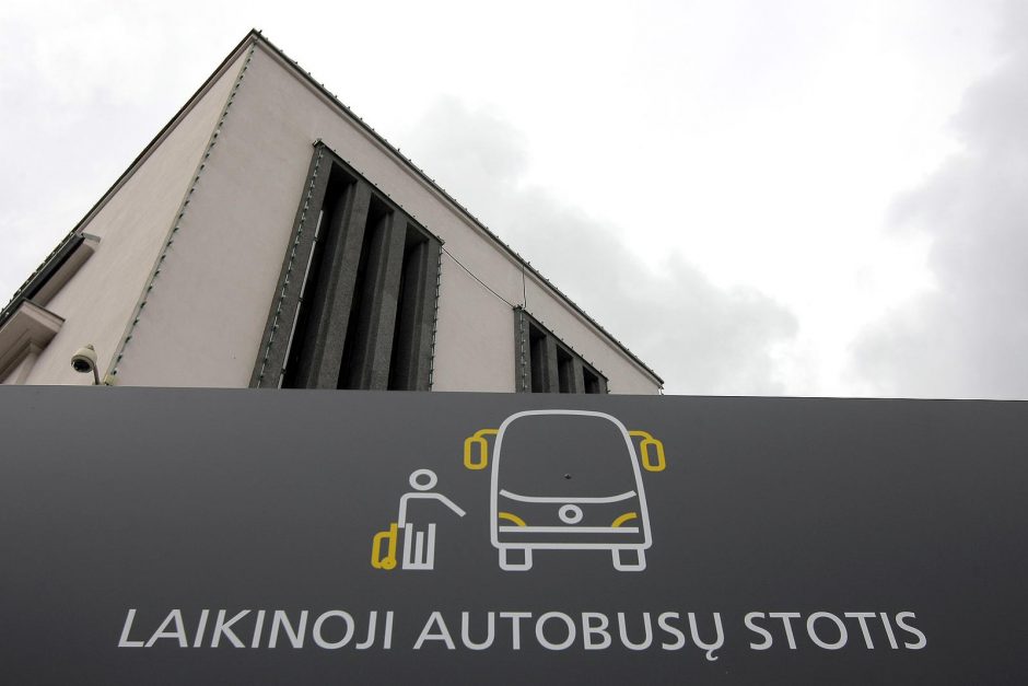 Atidaryta laikina Kauno autobusų stotis