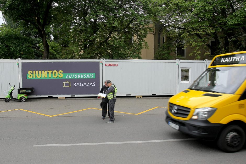 Atidaryta laikina Kauno autobusų stotis