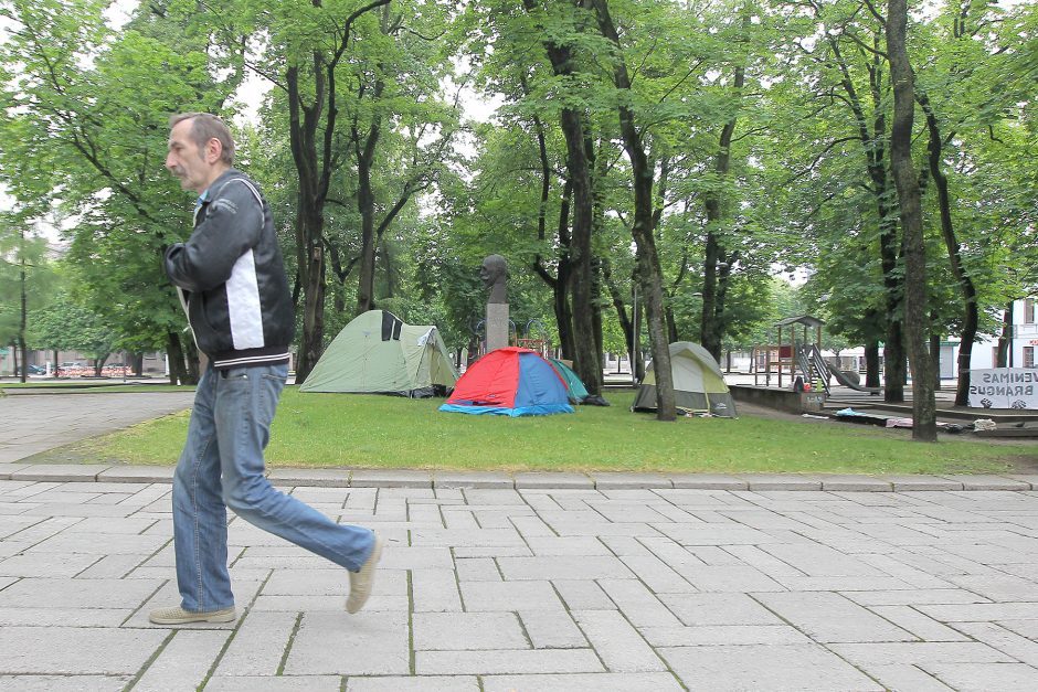 Ar ilgam protestuotojai okupavo Miesto sodą?