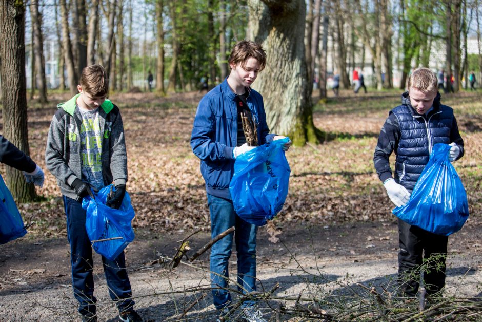 „Kaunas tvarkosi“: miestą ir jo parkus švarino ir darželinukai