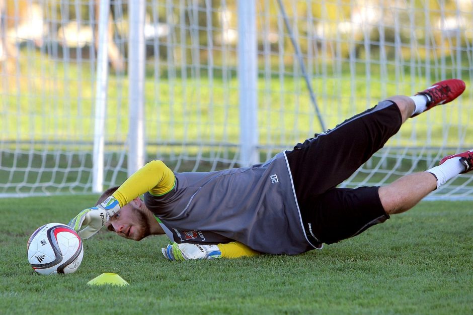 Lietuvos futbolo jaunimo U-21 rinktinės treniruotė