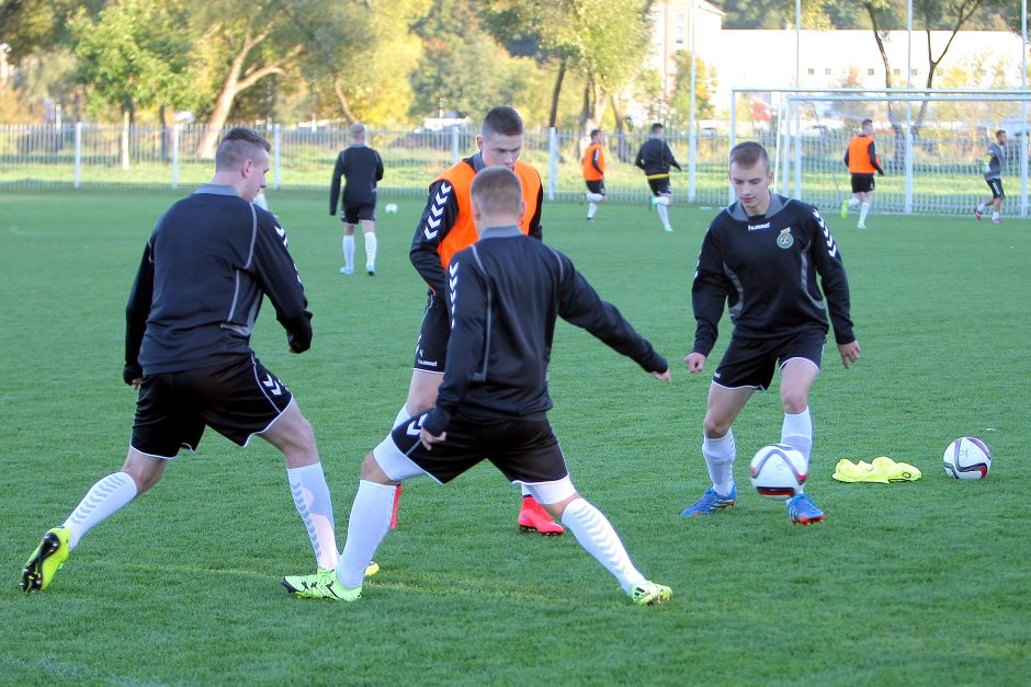 Lietuvos futbolo jaunimo U-21 rinktinės treniruotė