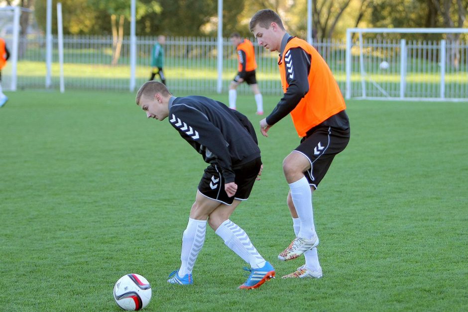 Lietuvos futbolo jaunimo U-21 rinktinės treniruotė