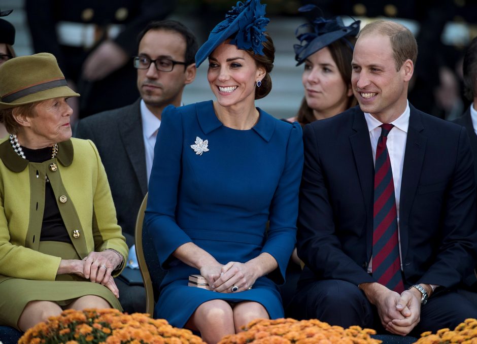 Britanijos princas Williamas su šeima lankosi Kanadoje