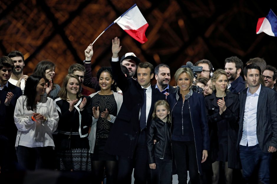 E. Macronas išrinktas Prancūzijos prezidentu