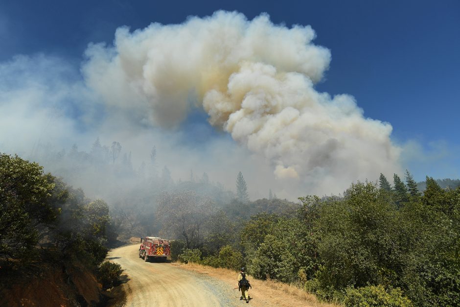 Kalifornijos regione gaisrai sunaikino 10 namų