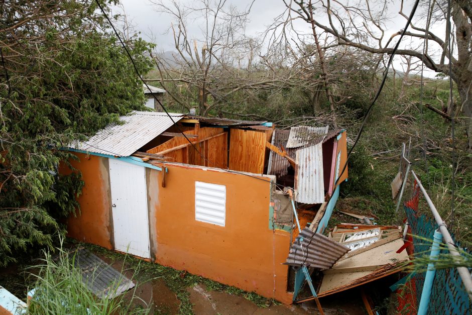 Puerto Riką niokoja „šimtmečio audra“ tapęs uraganas „Maria“