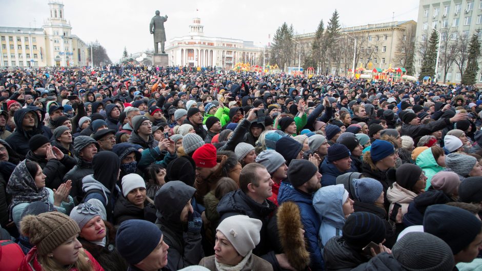 V. Putinas dėl tragiško gaisro kaltina nusikalstamą aplaidumą