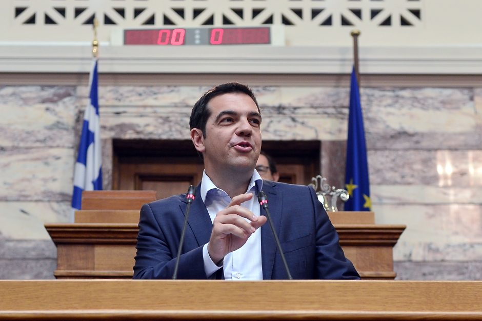 Graikijos premjeras: šalis tikisi skolų naštos sumažinimo nuo lapkričio