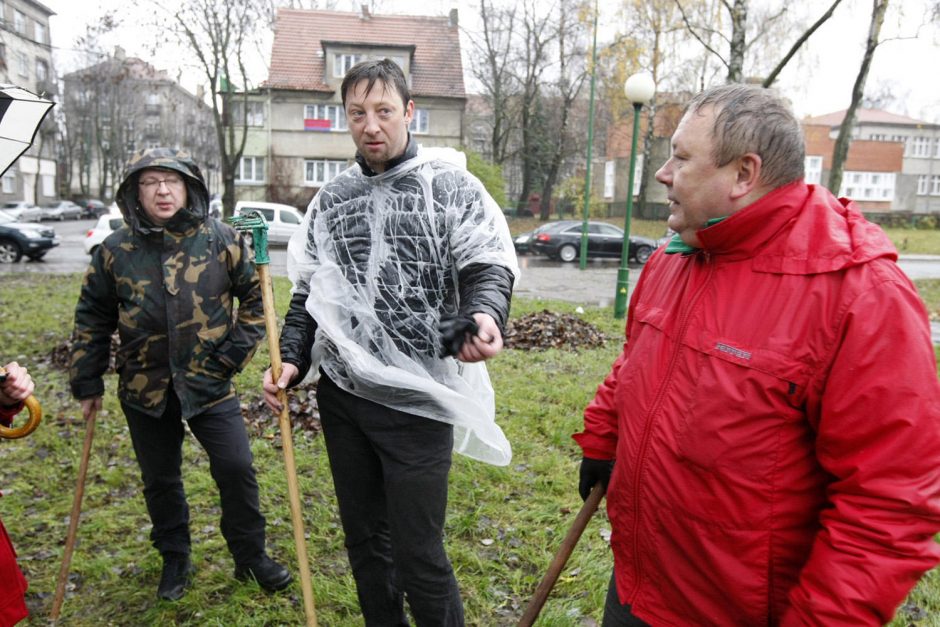 Danės skvere – rudeninė talka