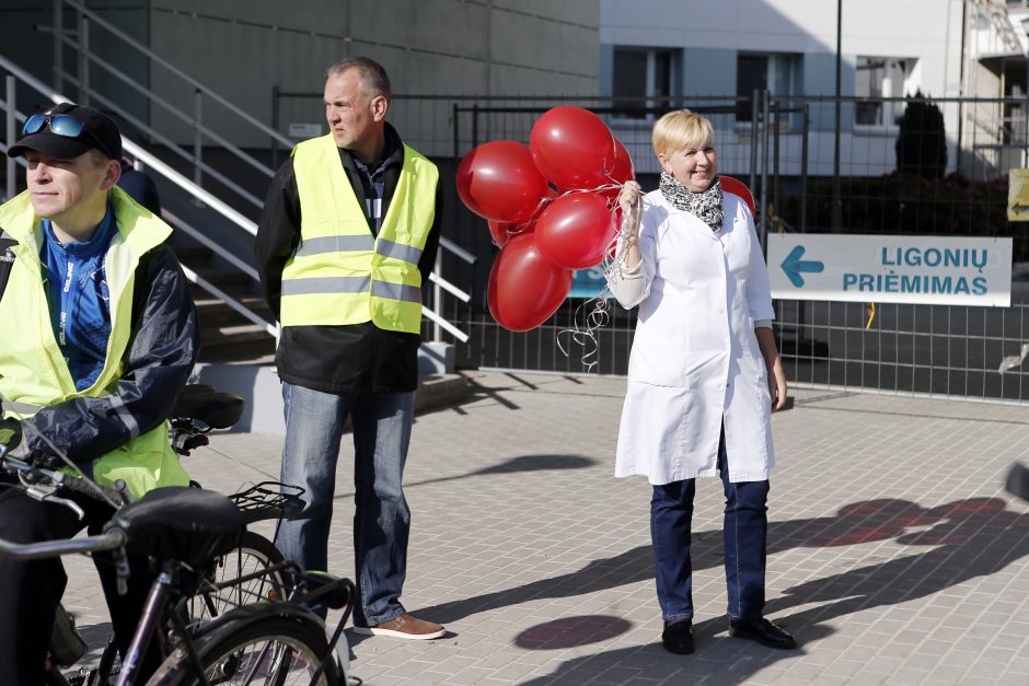 Nuo širdies ligų gydytojai ir jų pacientai spruko dviračiu