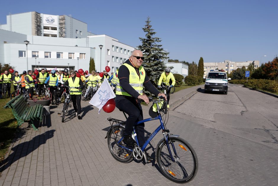 Nuo širdies ligų gydytojai ir jų pacientai spruko dviračiu