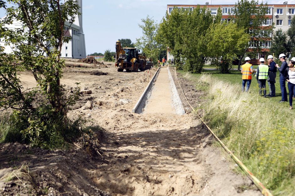 Sąjūdžio parke – darbų įkarštis