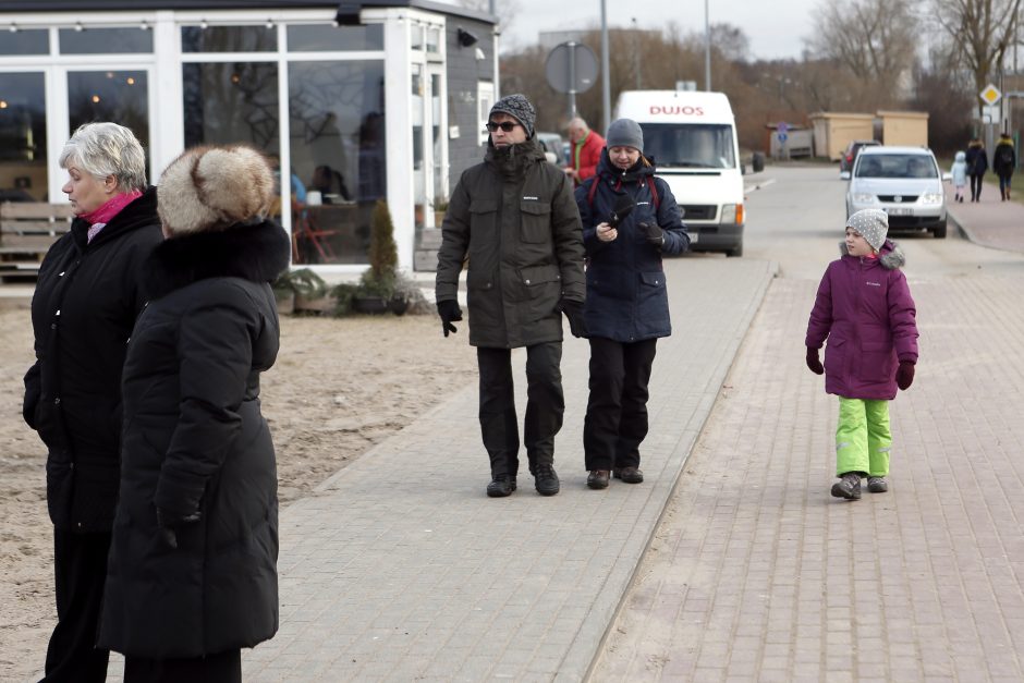 Piketuotojai siekė atkreipti dėmesį į yrančius krantus