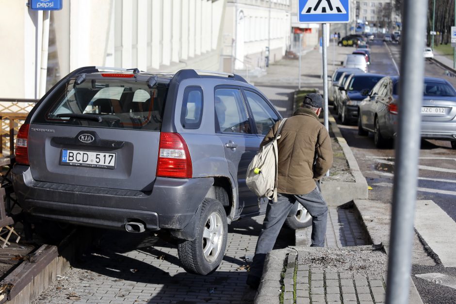 Visureigio skrydis Klaipėdoje baigėsi ant kavinės terasos