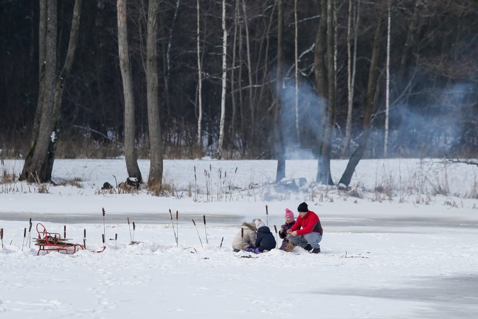 Savaitgalį klaipėdiečiai pasinėrė į žiemos pramogas