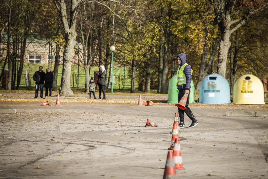 Žiemos sezoną greičio mėgėjai pasitiko „Pajūrio slalomu“