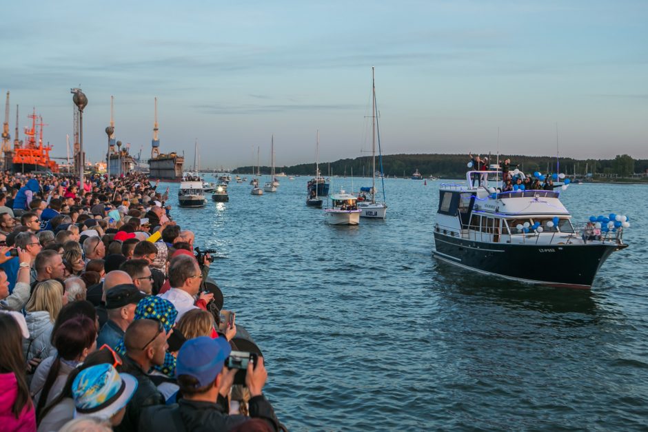 Laivų paradas vainikavo šventinių renginių kupiną Klaipėdos dieną