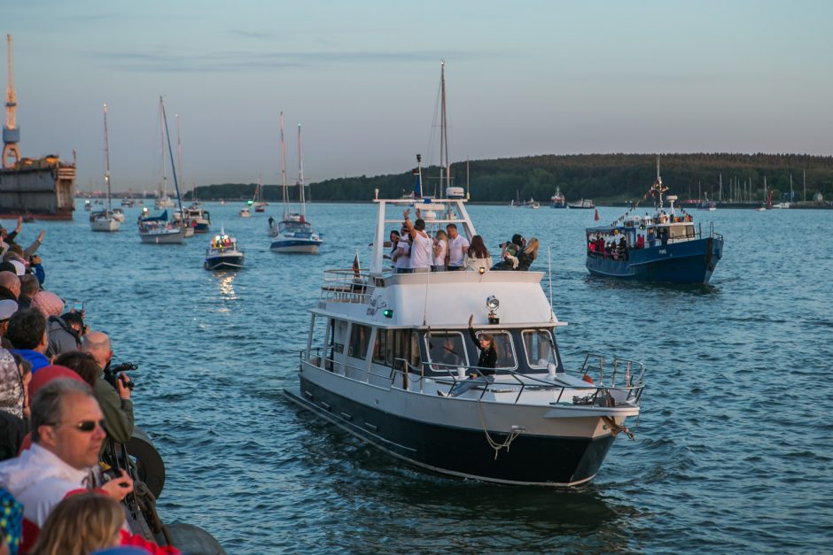 Laivų paradas vainikavo šventinių renginių kupiną Klaipėdos dieną