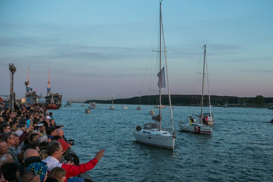 Laivų paradas vainikavo šventinių renginių kupiną Klaipėdos dieną