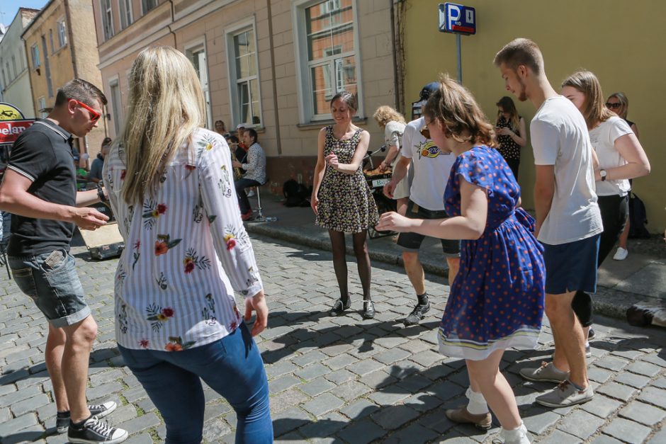 Uostamiesčio gatvės virto scena jauniesiems atlikėjams