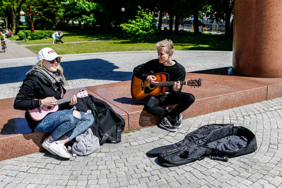 Gatvės muzika suskambo jūriškai nusiteikusioje Klaipėdoje