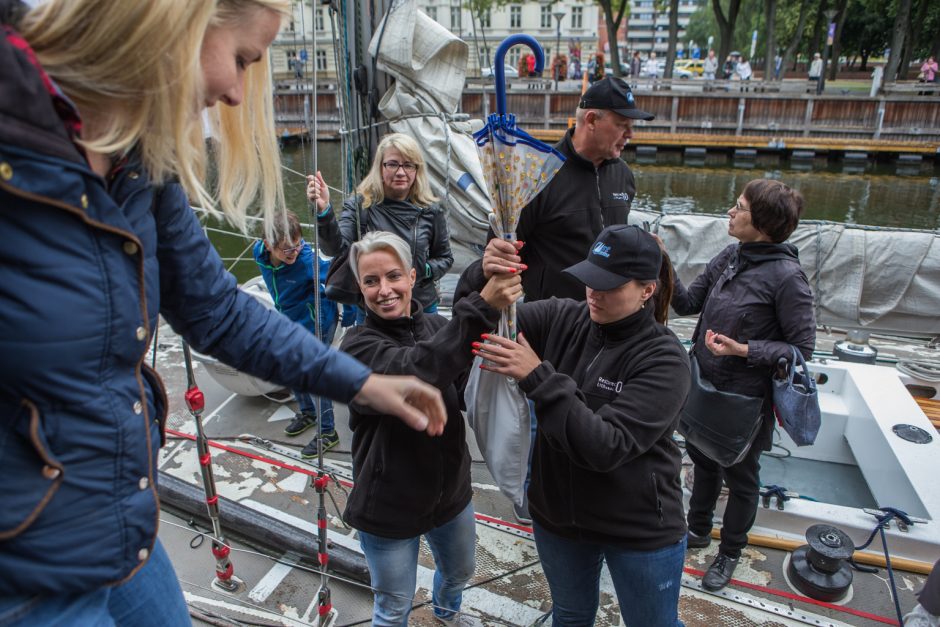 Klaipėdiečiai išlydėjo jachtą „Lietuva“