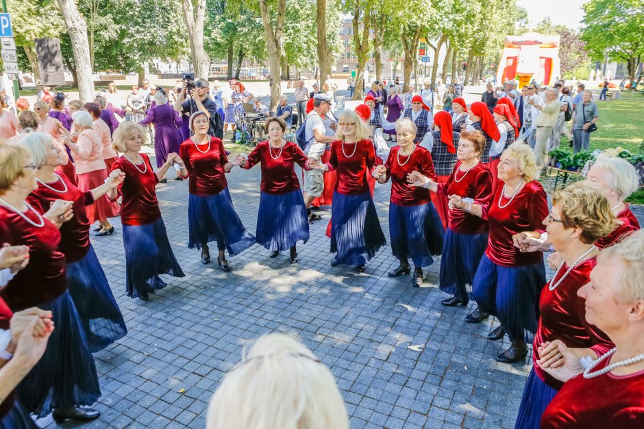 Prie „Žvejo“ paminklo sukosi šokėjai