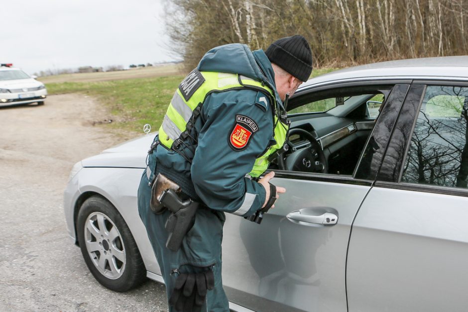 Klaipėdos kelių patruliai medžiojo pažeidėjus