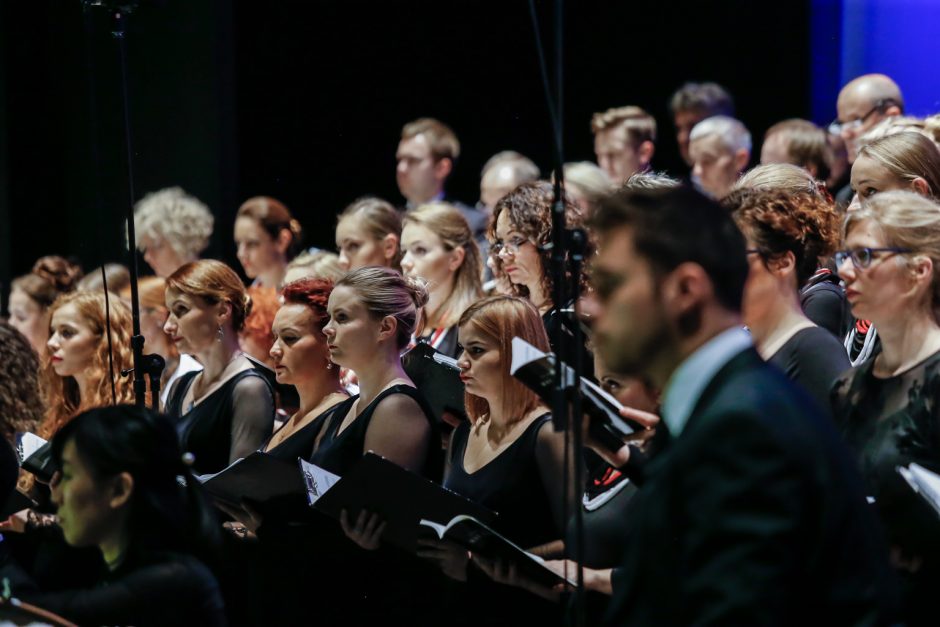 Klaipėdoje išskirtinį kūrinį atliko penki chorai ir du orkestrai