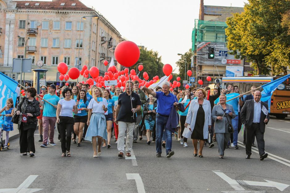 Uostamiesčio studentus suvienijo eitynės ir koncertas