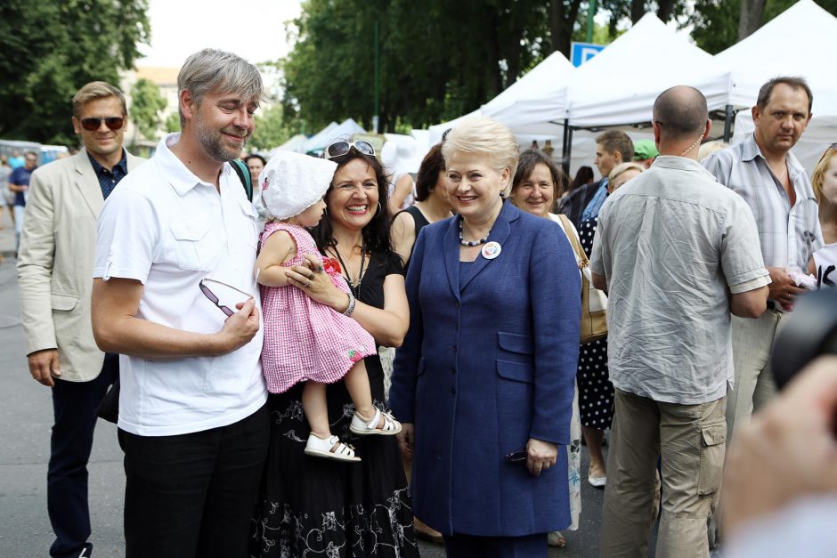 Jūros šventės mugėje apsilankė Prezidentė