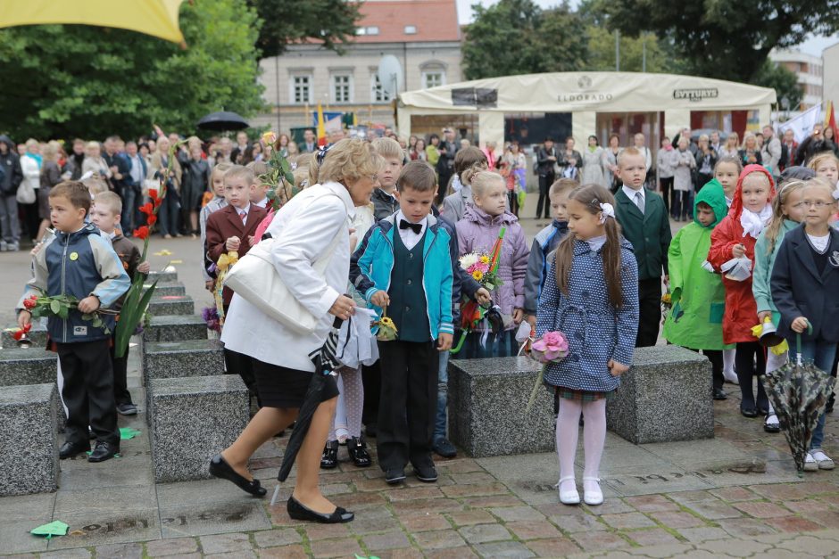 Mokslo ir žinių diena pažymėta lietumi