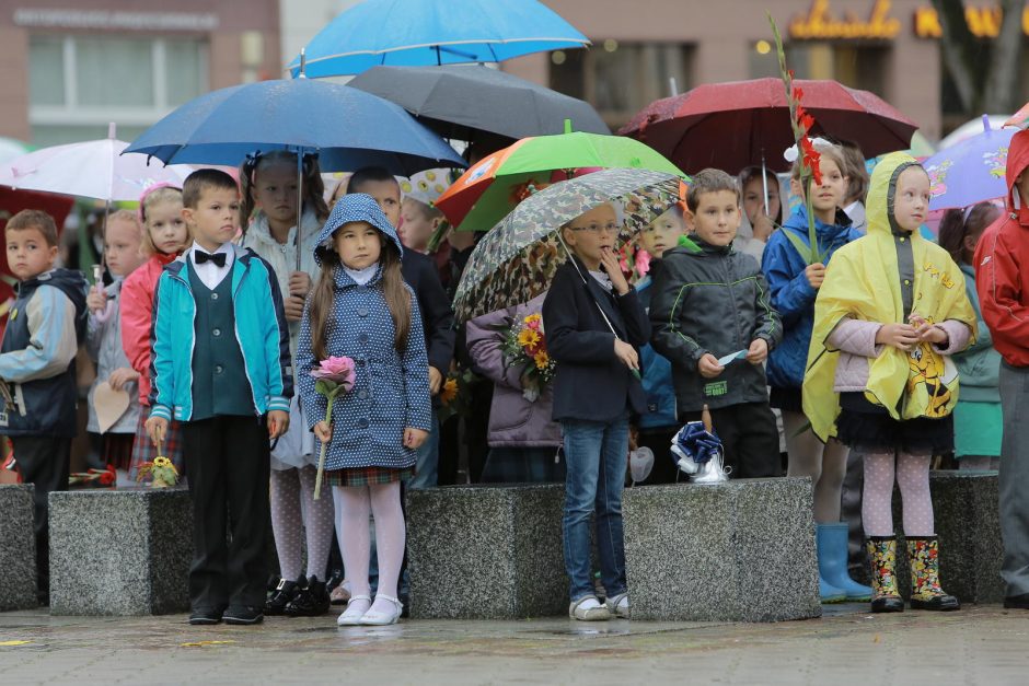 Mokslo ir žinių diena pažymėta lietumi