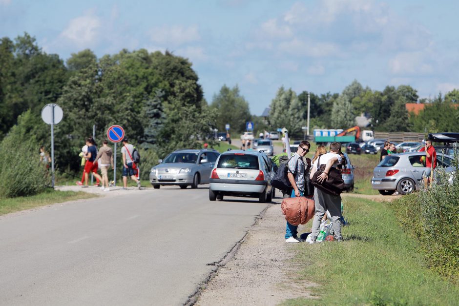 Karklėje tvarkos žiūri didžiulis būrys pareigūnų