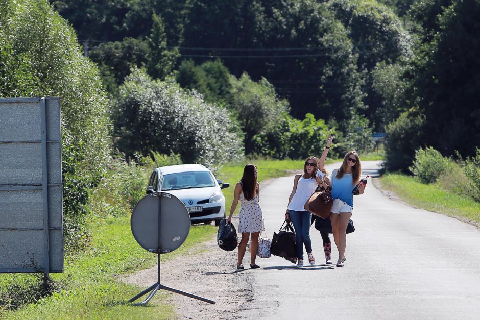 Karklėje tvarkos žiūri didžiulis būrys pareigūnų