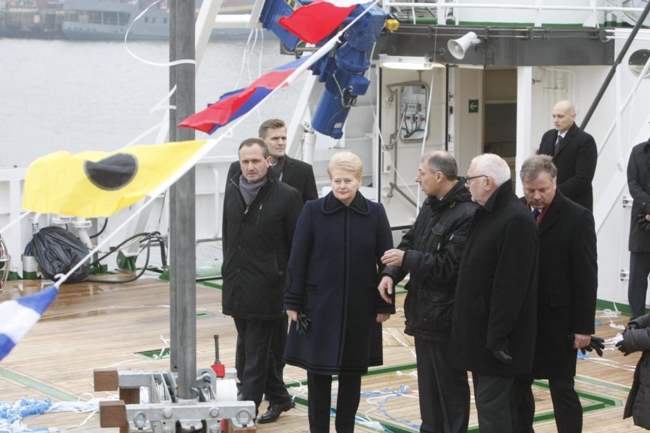 Prezidentė: „Mintis“ padės įsitvirtinti Europos jūrinių tyrimų erdvėje