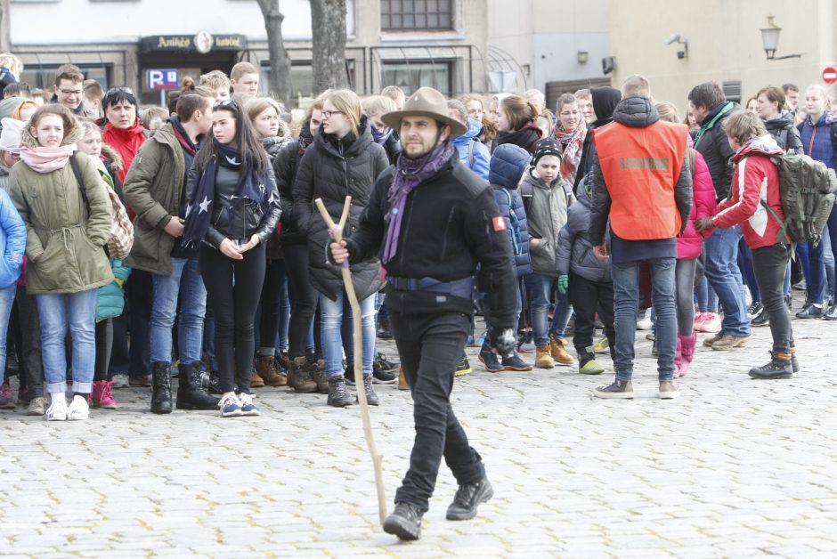 Skautų žygis Klaipėdoje