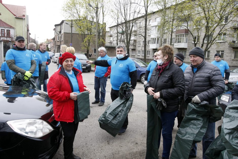 Klaipėdos talkininkų pavasario lietus neišgąsdino