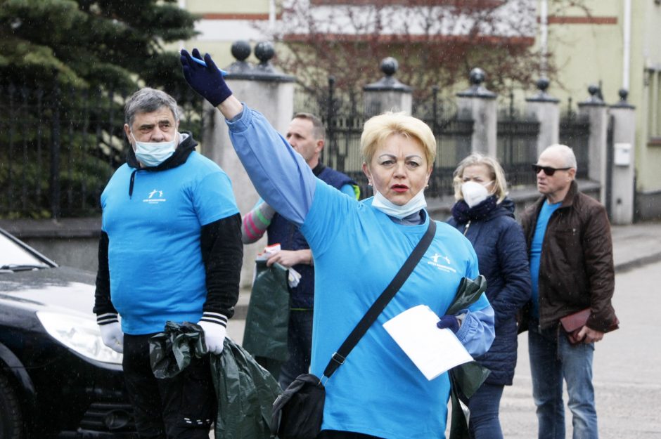 Klaipėdos talkininkų pavasario lietus neišgąsdino