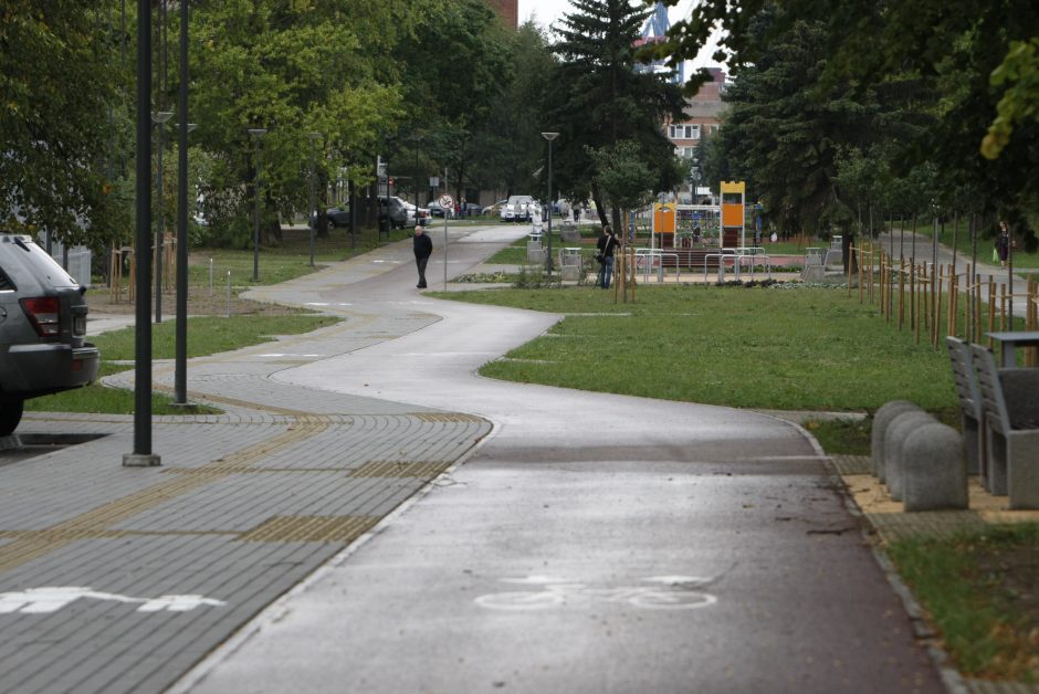 Įvertino atnaujintą Gedminų taką