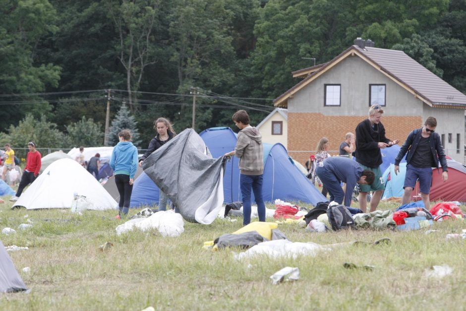 Karklės festivalio dalyviai traukia namo