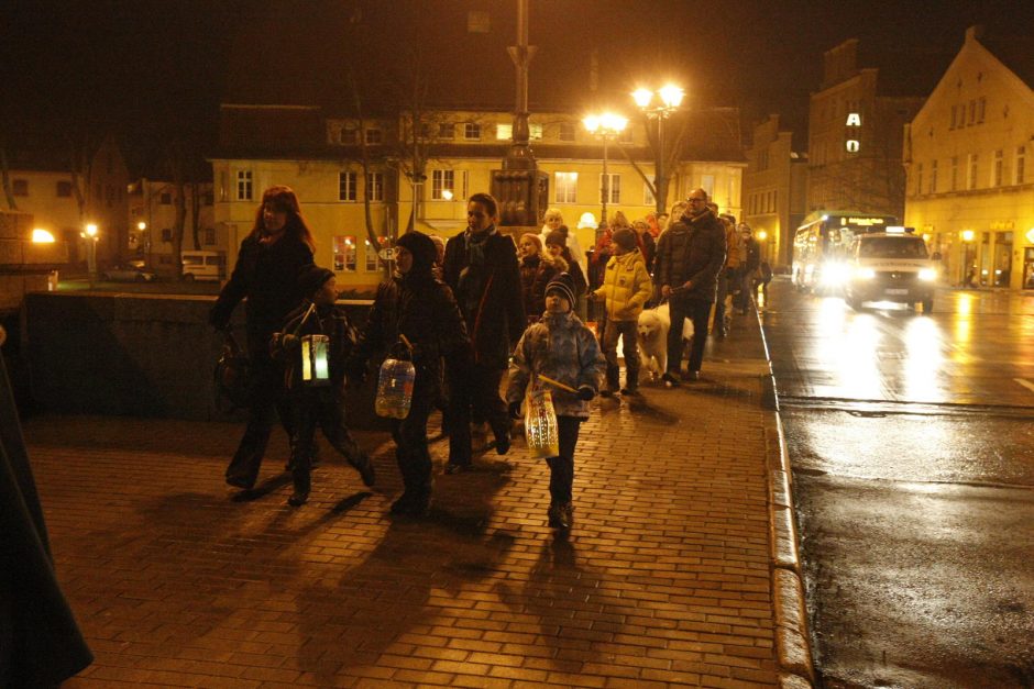 Klaipėdą nušvietė Martyno žibintų eisena