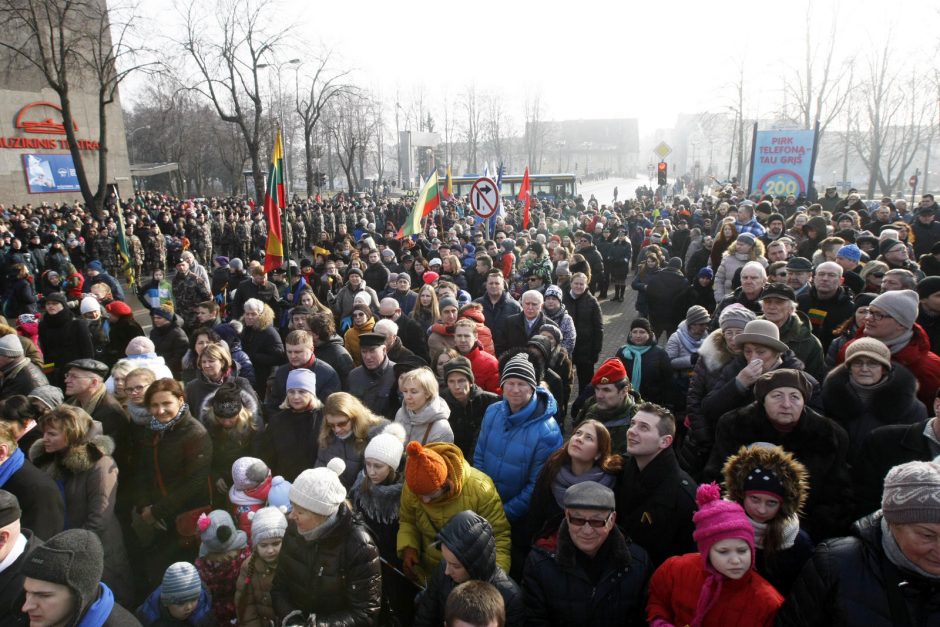 Klaipėdiečiai pakiliai šventė Vasario 16-ąją