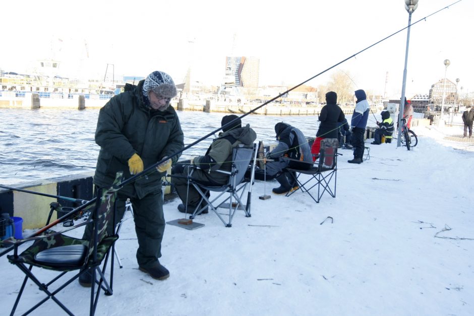 Stintų žvejyba uostamiestyje – „ant bangos“