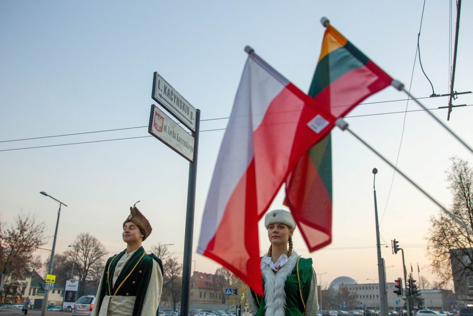 Lenkija dėkoja už L. Kaczynskio vardo suteikimą gatvei Vilniuje