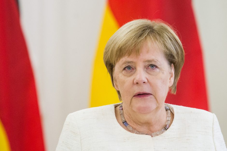 Į Lietuvą atvyko Vokietijos kanclerė A. Merkel