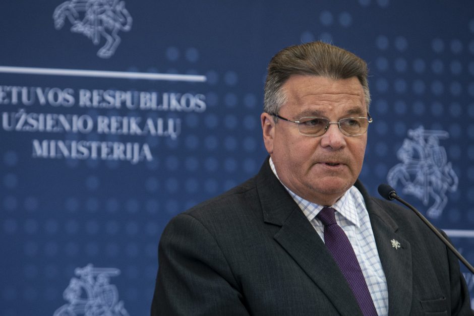 L. Linkevičiaus spaudos konferencija