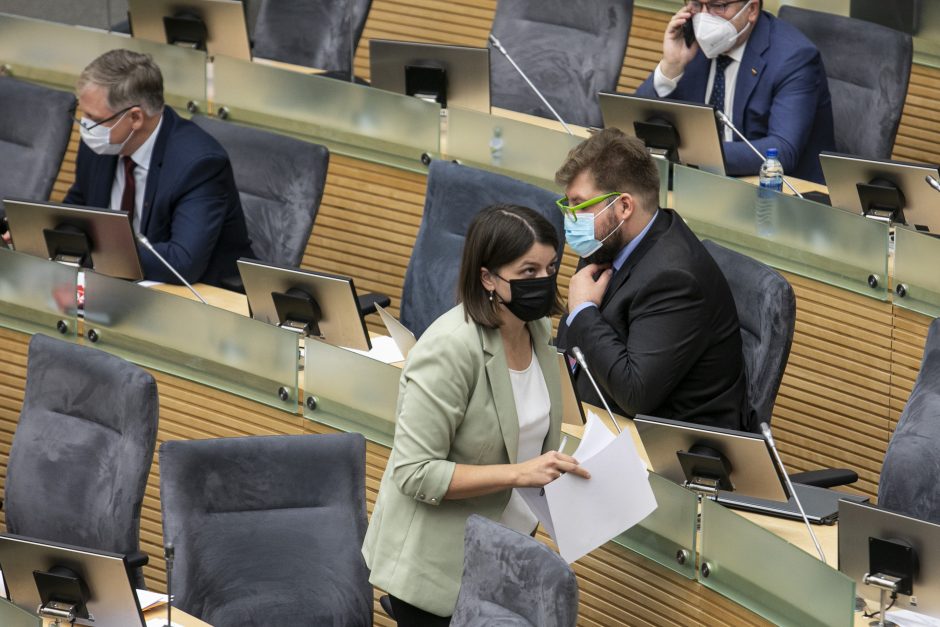 Seimas pradėjo diskusijas dėl I. Šimonytės kandidatūros į premjerus